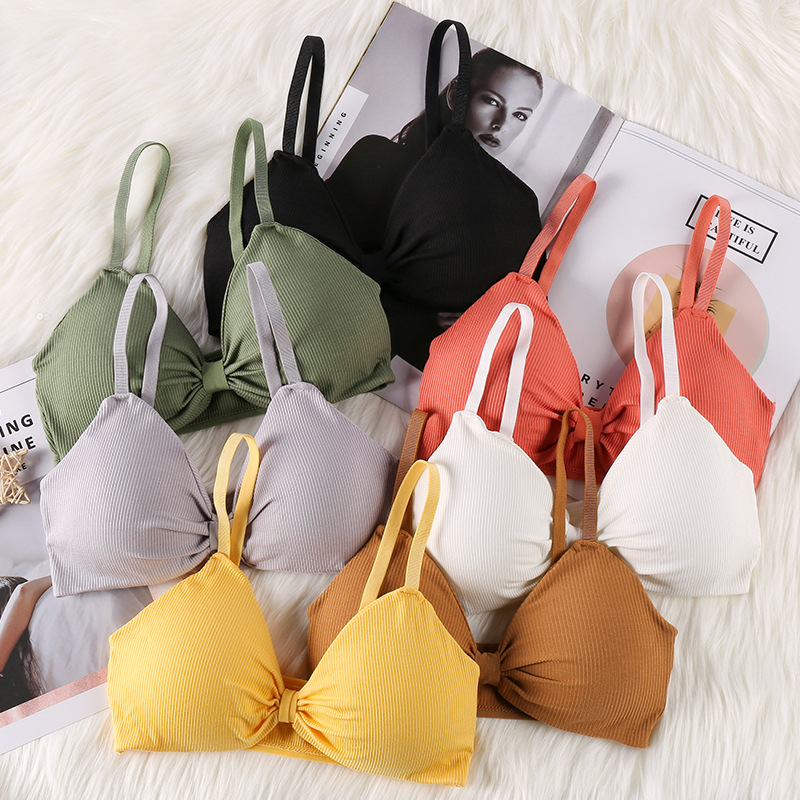 セクシーなアクティブブラ、女性用シームレスブラレット、フィッ - Bralette Triangle Set のレビューと価格