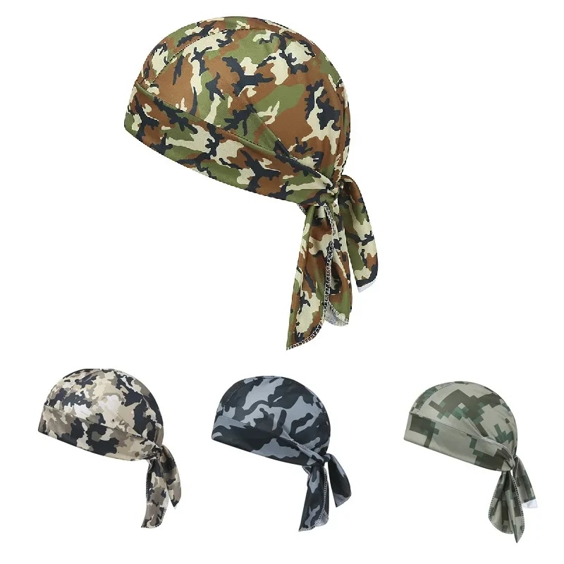迷彩柄ヘッドバンド バンダナ ハンカチ ヘッドマフ 海賊帽子 - Headband Summer Knit のレビューと価格